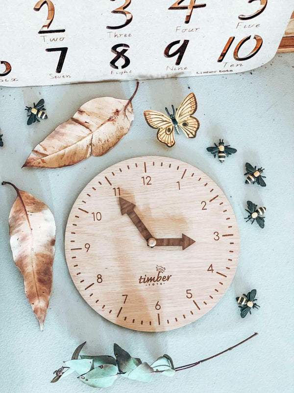 Handmade Montessori Learning Clock